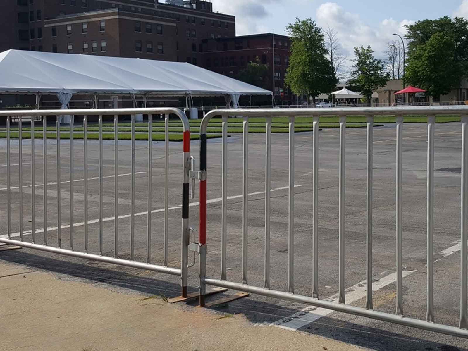 Temporary Bike Rack Fencing