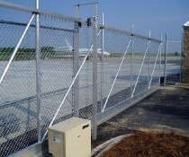 industrial gate installation