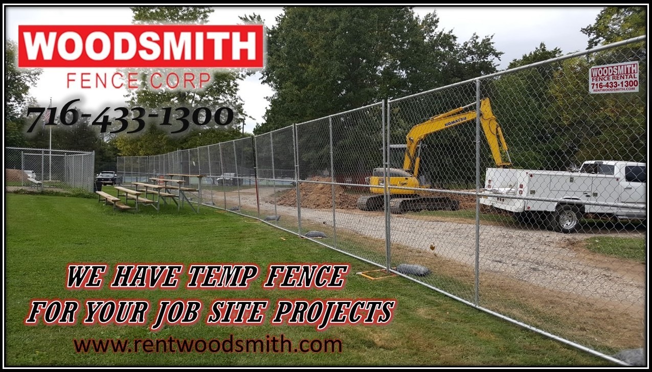 Temporary Fencing Niagara Falls, NY | Rent Fencing - Woodsmith Fence